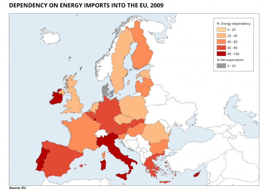 Euroopa riikide sõltuvus energia impordist