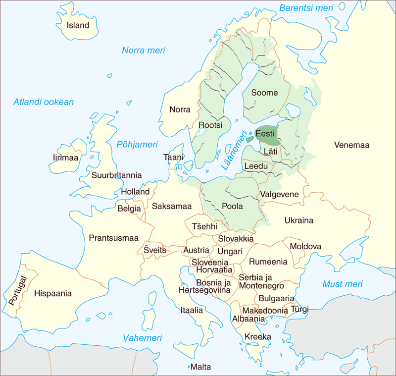 Eesti geograafiline asend