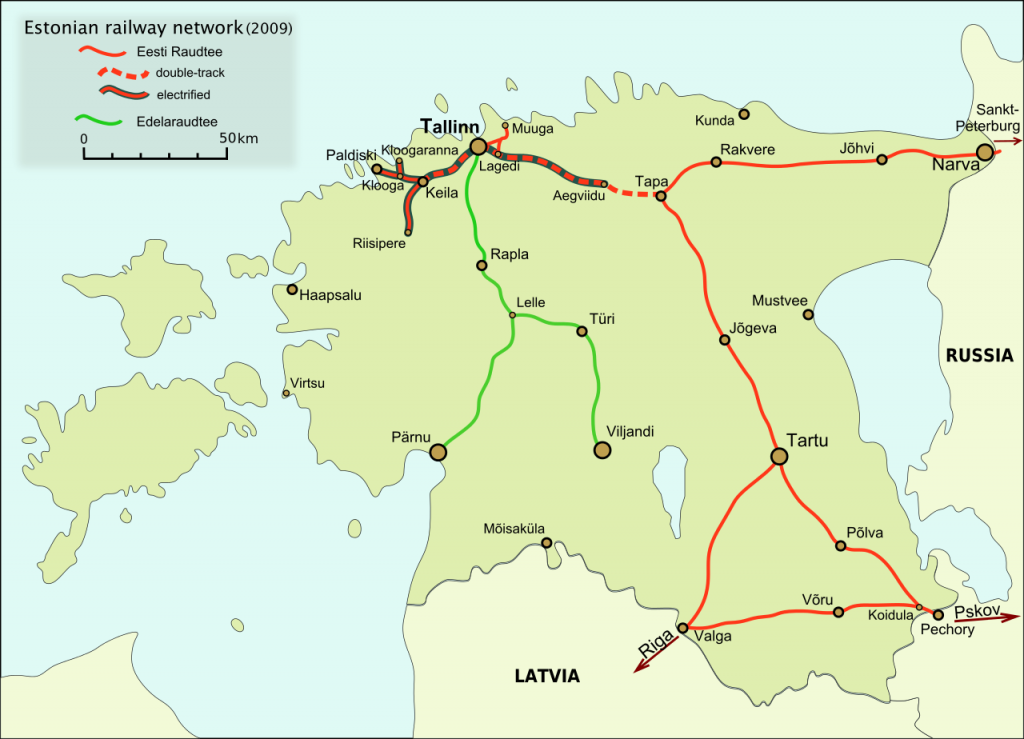 Raudteevõrgustik 2009