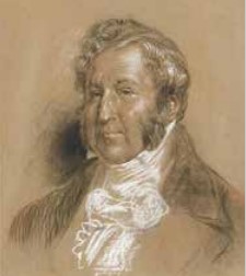 Pruunile taustale joonistatud Louis-Philippe`i portree