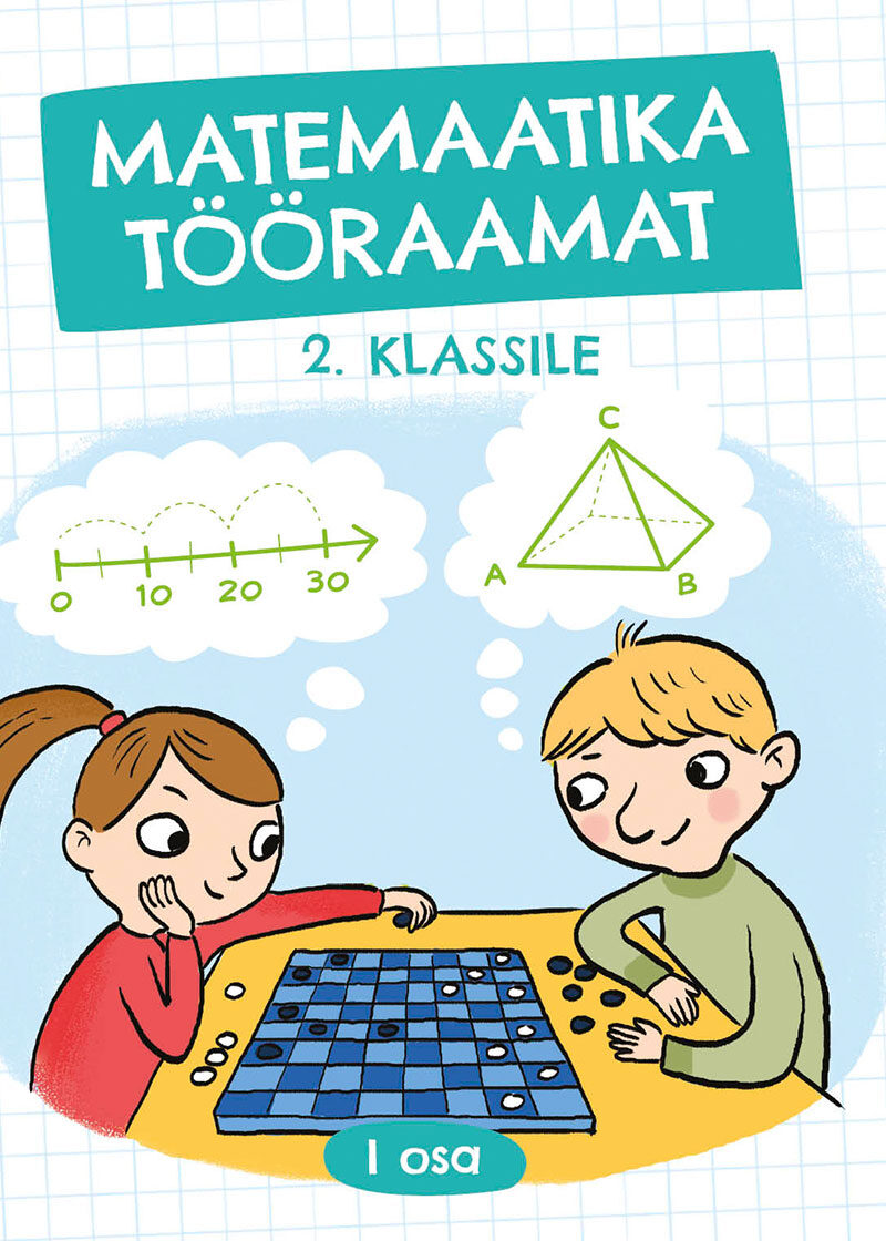 Matemaatika tööraamat 2. klassile I osa, esikaas.