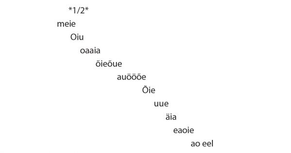 *1/2* meie Oiu oaaia õieõue auööõe Õie uue äia eaoie ao eel