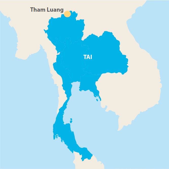 Kaart. Tham Luang. Tai.