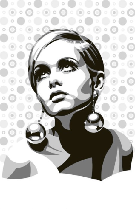 Modell Twiggy.