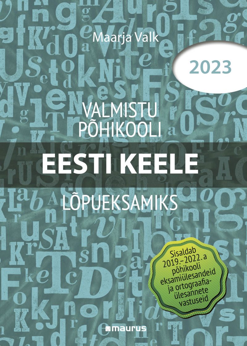 Tööraamatu kaas. Valmistu põhikooli eesti keele lõpueksamiks.