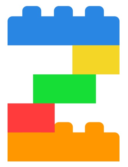 Z-tähe kujutis lego klotsidest.