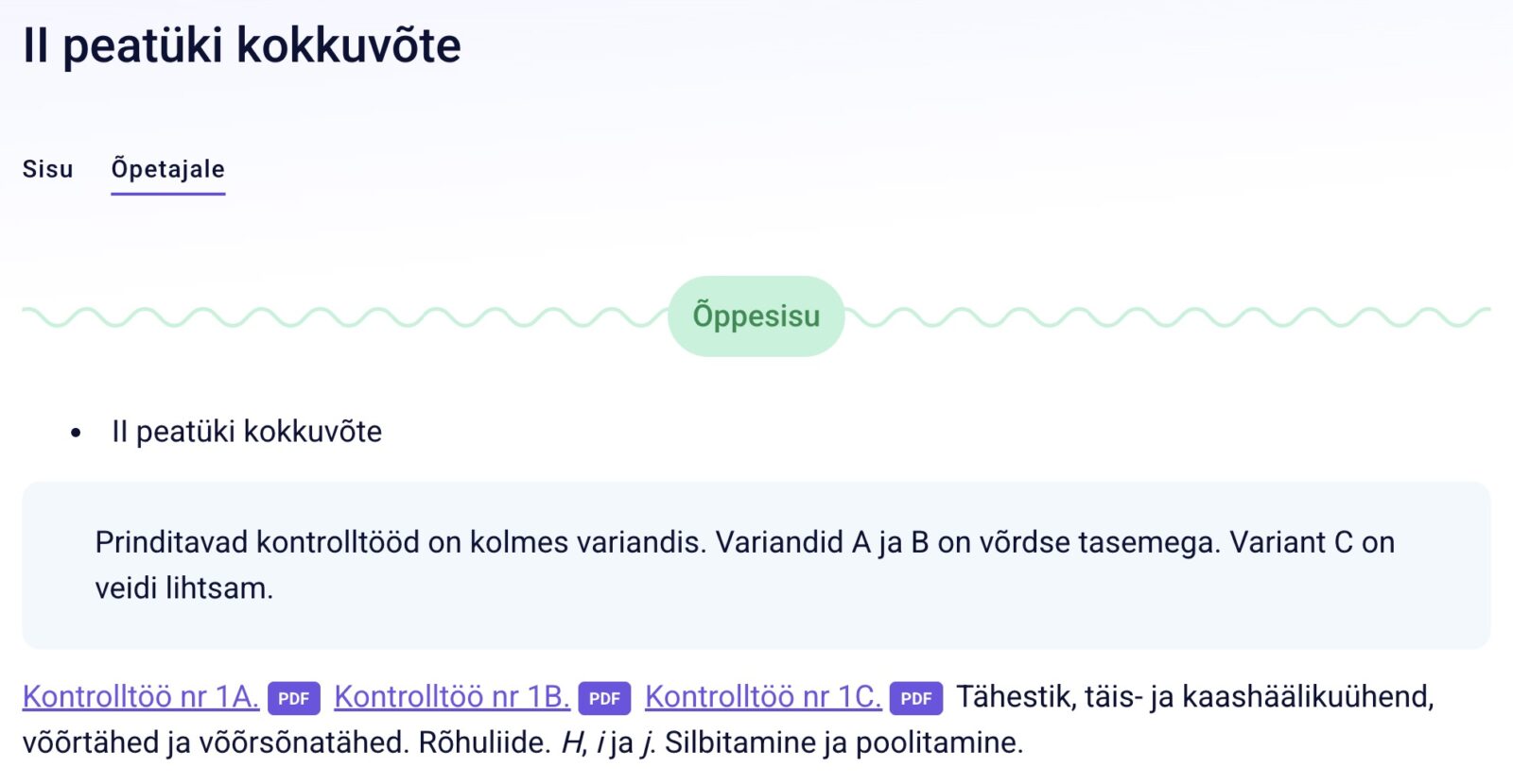 Kuvatõmmis kontrolltöö asukohast. 