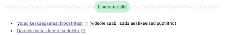 Lisamaterjalide lingid 7. klassile
