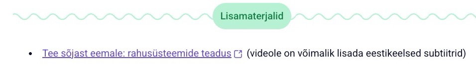 Lisamaterjali näidis