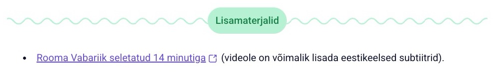 Lisamaterjali näidis.