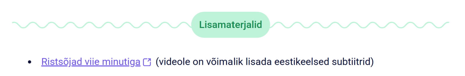 Videolisad. 
